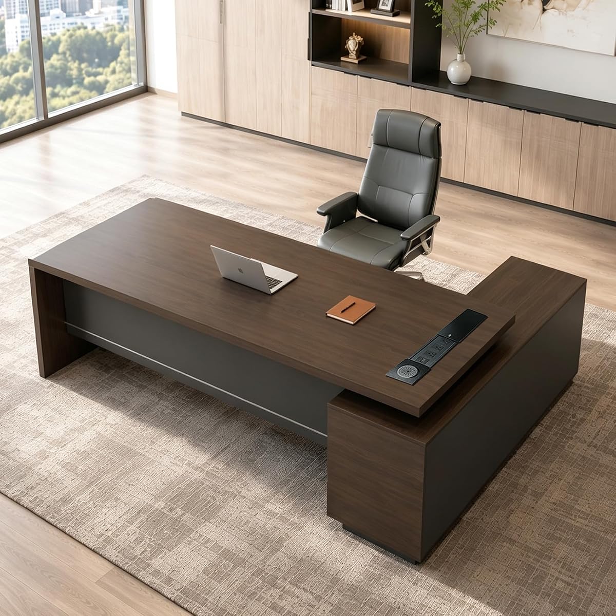 L-Shaped Executive Desk